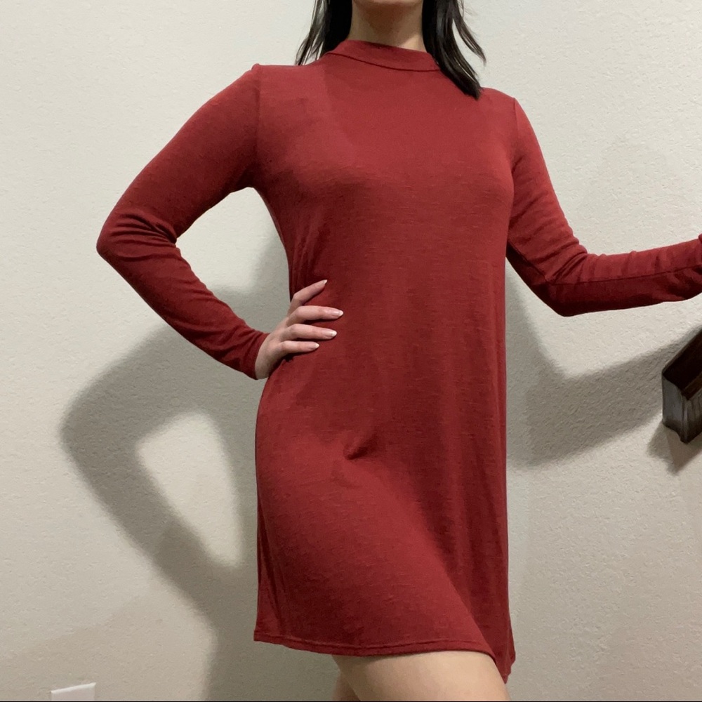 Orange Long Sleeve Dress